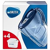 Marella Blu Jarra Filtrante para agua, Kit 4 filtros Maxtra+...