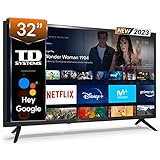 TD Systems - Smart TV 32 Pulgadas Led HD, televisor Hey...
